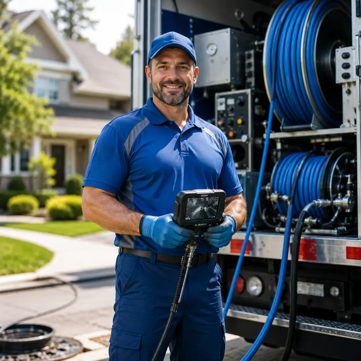 Local outdoor drain cleaning specialists in Mendon, MI